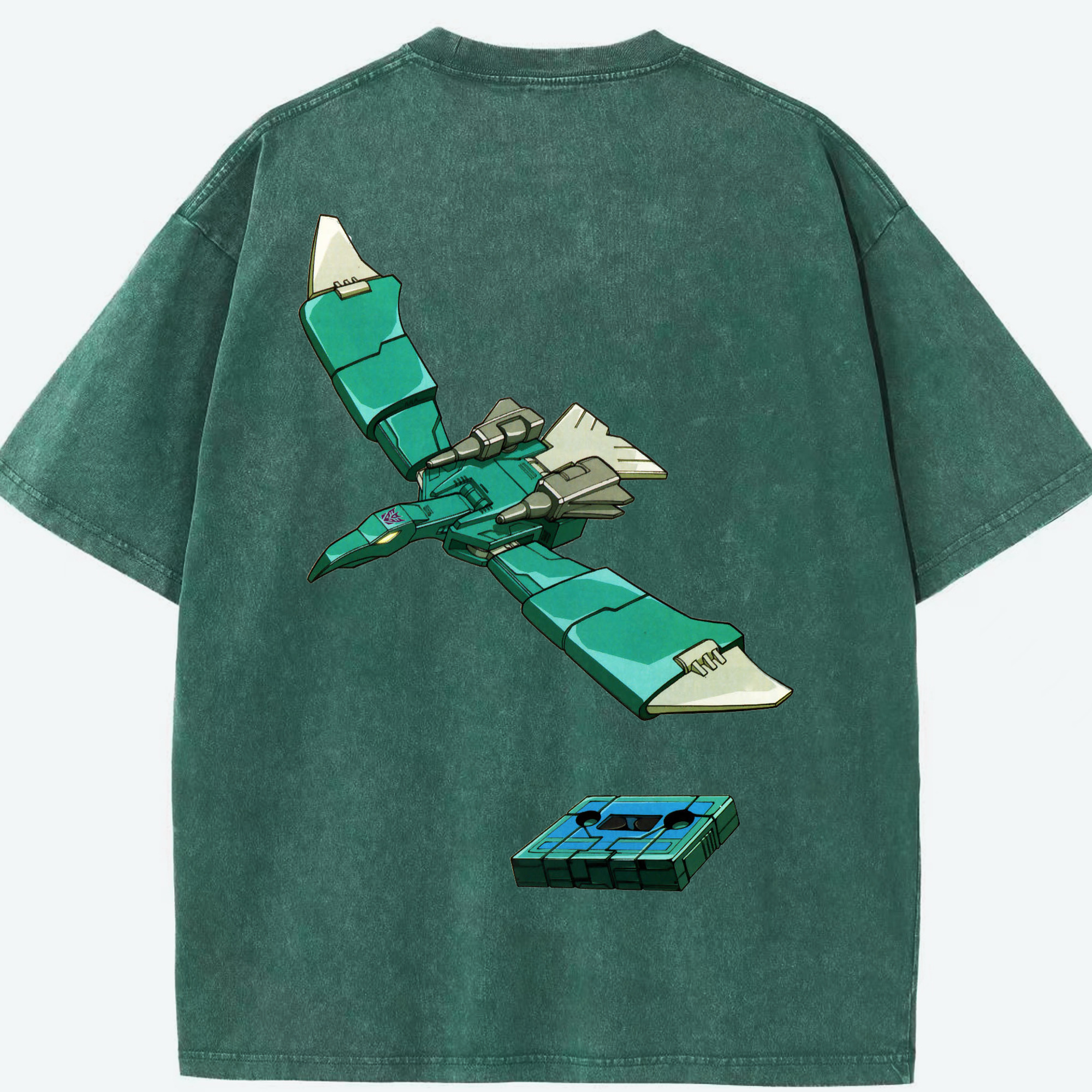 （画像用）  綿100% ヴィンテージ風 半袖Tシャツ（背面プリント）